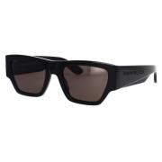 Rock-geïnspireerde vintage zonnebril Alexander McQueen , Black , Heren