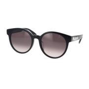 McQueen Graffiti Ronde Zonnebril Alexander McQueen , Black , Unisex