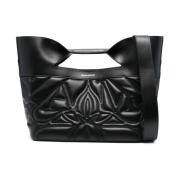 De Bow Gewatteerde Tote Tas Alexander McQueen , Black , Dames