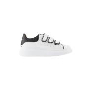Witte/zwarte leren sneakers Alexander McQueen , White , Dames