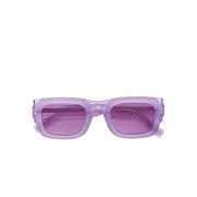 Paarse vierkante zonnebril voor vrouwen Alexander McQueen , Purple , D...