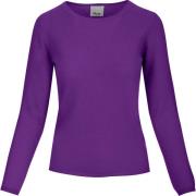 Ronde hals gekweek Allude , Purple , Dames