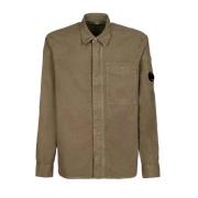 Tijdloos Heren Casual Overhemd C.p. Company , Brown , Heren