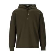 Licht Fleece Militair Groene Hoodie C.p. Company , Green , Heren