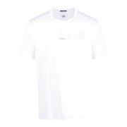 Witte T-shirt met Logo Print C.p. Company , White , Heren