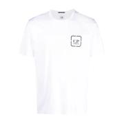 Metropolis Serie Wit Logo T-shirt C.p. Company , White , Heren