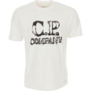 Witte T-shirts en Polos voor Heren C.p. Company , White , Heren