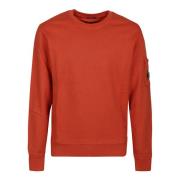 Harvest Pumpkin Resist Geverfde Sweatshirt C.p. Company , Red , Heren
