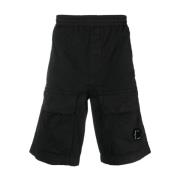Cargo Bermuda Shorts voor Heren C.p. Company , Black , Heren