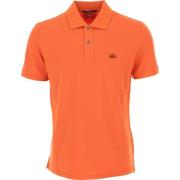 Oranje Polo Shirt C.p. Company , Orange , Heren