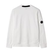 Tijdloze witte sweatshirt met iconisch lenslogo C.p. Company , White ,...