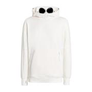 Diagonal Fleece Goggle Hoodie C.p. Company , White , Heren