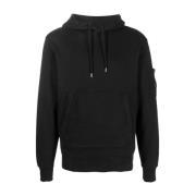 Zwarte Oblo Logo-Patch Hoodie C.p. Company , Black , Heren