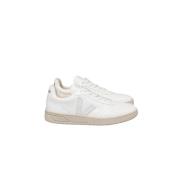 Witte leren sneakers met sportief design Veja , White , Dames