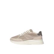 Taupe Leren Jet Runner Schoen Filling Pieces , Beige , Heren