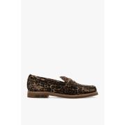 Leren loafers Golden Goose , Brown , Dames