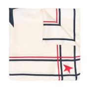 Sterrenprint Zijden Foulard Golden Goose , White , Dames