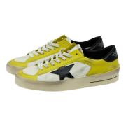 Citronelle/ Wit/ Zwart Kleurblok Sneaker Golden Goose , Yellow , Heren