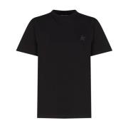 Logo Katoenen T-shirt, Gemaakt in Italië Golden Goose , Black , Dames