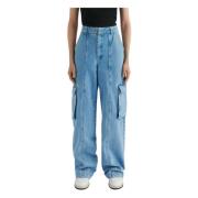 Wide Jeans Axel Arigato , Blue , Dames