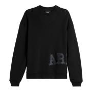 Geborduurde Katoenen Sweater Axel Arigato , Black , Heren