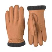 Deerskin Primaloft Rib Handschoenen Hestra , Brown , Heren