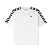 Witte Sport T-shirt voor Dames Adidas Originals , White , Dames