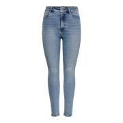 Skinny jeans mila hoge taille enkel Only , Blue , Dames
