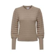 Onlfaye Life L/S Pullover CC KNT Silver Mink | Freewear Beige Only , B...