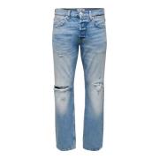 22024067 Slim FIT Jeans Only & Sons , Blue , Heren