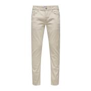 Slim-fit Trousers Only & Sons , Beige , Heren