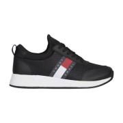 Zwarte Flexi Runner Schoen Tommy Jeans , Black , Dames