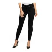 Zwarte Super Skinny Jeans Tommy Jeans , Black , Dames