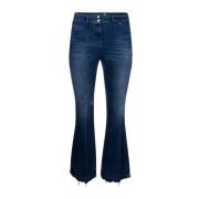 Flared Jeans Love Moschino , Blue , Dames