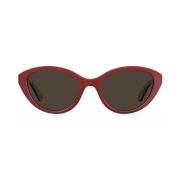 Ovale zonnebril voor vrouwen Love Moschino , Red , Dames