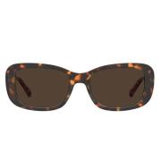 Patroon Hart Zonnebril Mol060/S 05L Love Moschino , Brown , Dames
