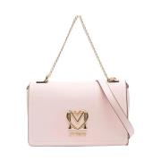 Poeder Schoudertas voor Vrouwen Love Moschino , Pink , Dames