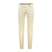 Beige Katoenen Chino Broek MAC , Beige , Heren