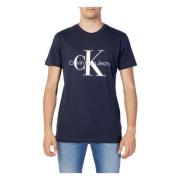 T-Shirts Calvin Klein Jeans , Blue , Heren