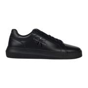 Monogram Logo Sneakers Leer Stof Rubber Calvin Klein Jeans , Black , H...