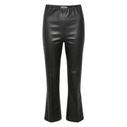 Slkaylee PU Kickflare -broek Soaked in Luxury , Black , Dames