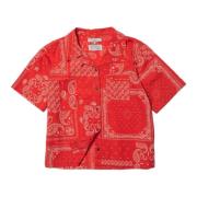 Moa Bandana Shirt - Rood Nudie Jeans , Red , Dames