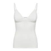 Stijlvolle Mouwloze Cami Top Gestuz , White , Dames