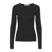 Stijlvolle en Flatterende Blouse met Lange Mouwen Gestuz , Black , Dam...