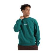 Klassieke Crewneck Sweatshirt Obey , Green , Heren