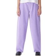 Paarse Roze Wijde Corduroy Broek Obey , Purple , Dames