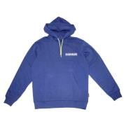 Katoenmix Losvallende Hoodie Napapijri , Blue , Heren