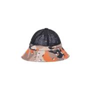 Mesh Bucket Hat Camo Streetwear Accessoire HUF , Brown , Dames