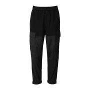 Zwarte Cargo Sweatpants met Logo Versace Jeans Couture , Black , Heren