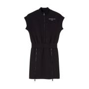 Elegante Korte Jurk Collectie Versace Jeans Couture , Black , Dames